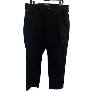 Liverpool Los Angeles Black ECO Kennedy Straight Jeans 18W